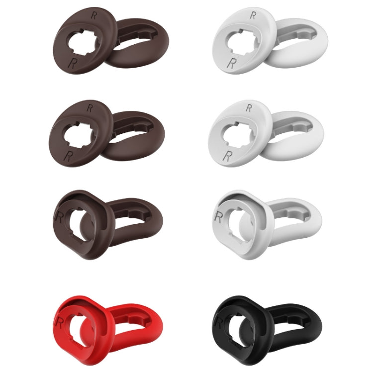 2 Sets Bluetooth Earphone Silicone Earplug Caps For Samsung Galaxy Buds Live(Brown-2 Pairs)