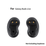 2 Sets Bluetooth Earphone Silicone Earplug Caps For Samsung Galaxy Buds Live(Black-2 Pairs)