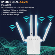 M-95B 300M Repeater WiFi Booster Wireless Signal Expansion Amplifier(White