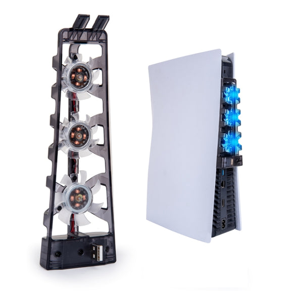DOBE TP5-1523  The Rear Blu-Ray Fan Host Cooling Fan For PS5(Black)