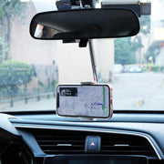 2 PCS Car Mobile Phone Bracket Rearview Mirror Navigation Bracket Driving Recorder Fixed Clipper Post-Lens Bracket(White)