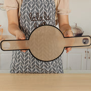 Oven Accessories Bread Dough Transfer Baking Mat Long Handle Extraction Mat(Orange)