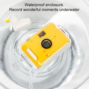 Cute Retro Film Water-resistant Shockproof Camera With Disposable Film(All White Shell)