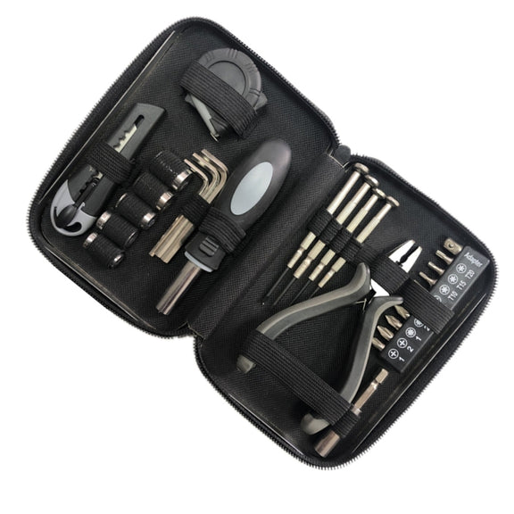 RX311D 27 In 1 Tinplate Box Hardware Tool Socket Screwdriver Wrench Set