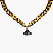 Wireless Earphones Acrylic Strong Magnetic Anti-Lost Chain For AirPods(Leopard)
