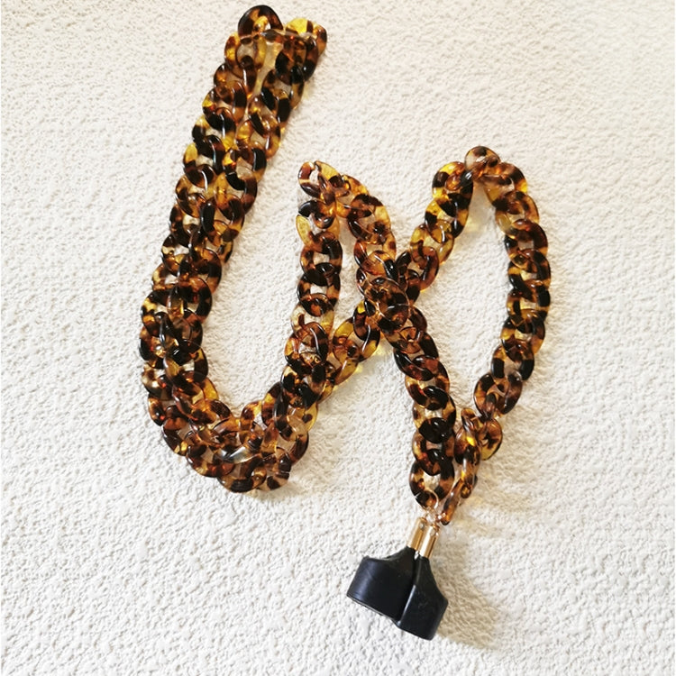 Wireless Earphones Acrylic Strong Magnetic Anti-Lost Chain For AirPods(Leopard)