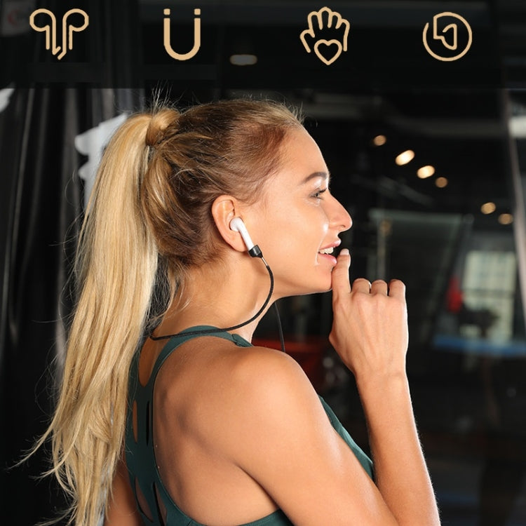 Wireless Earphones Acrylic Strong Magnetic Anti-Lost Rope For AirPods(Black)