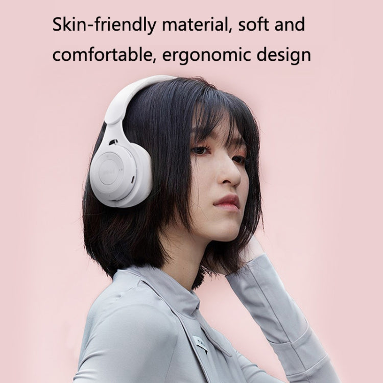 M6 Wireless Bluetooth Headset Folding Gaming Stereo Headset With Mic(White)