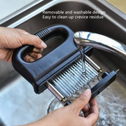 48 Pneumatizer With Handle Tender Meat Knuckle Utensils Kitchen Tool Barbecue Meat(Black)