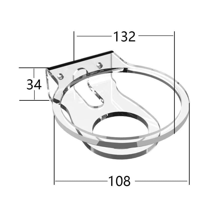 JP02Y Wall-Mounted / Desktop Acrylic Bracket For Apple HomePod Mini(Transparent)