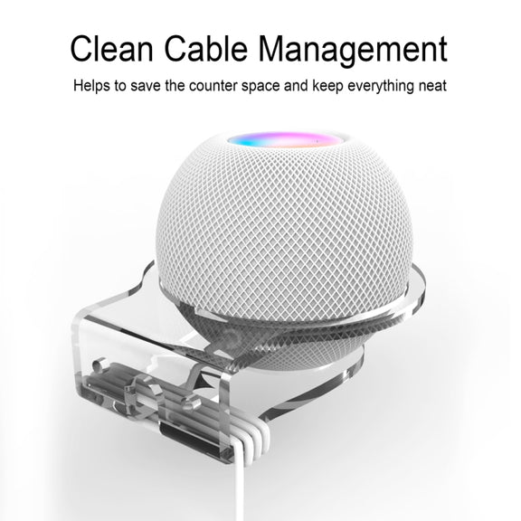 JP02Y Wall-Mounted / Desktop Acrylic Bracket For Apple HomePod Mini(Transparent)