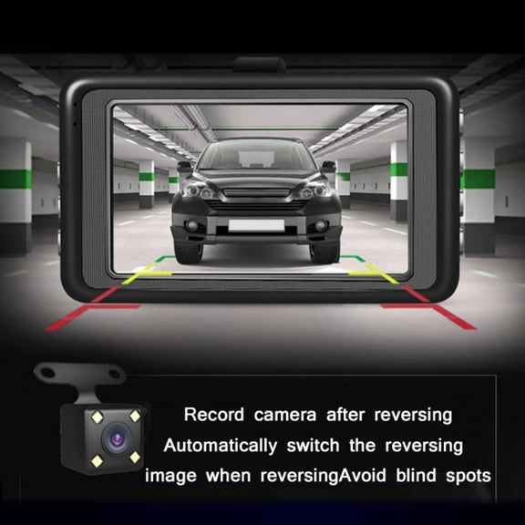 3.0 Inch HD 1080P Wide-Angle Driving Recorder With Reversing Image Specification��� Normal Definition Single Record���Black���