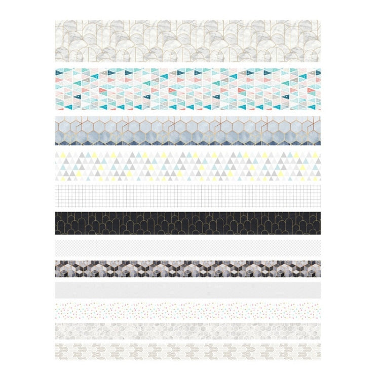 Antique And Paper Tape Hand Account DIY Decoration Material, Colour: Geometric Patterns