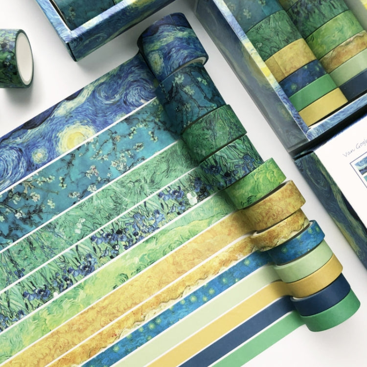 Antique And Paper Tape Hand Account DIY Decoration Material, Colour: Van Gogh Impression