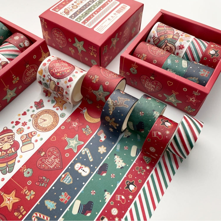 Boxed Christmas Pocket Tape Decoration Material(Christmas Combination Set)