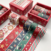Boxed Christmas Pocket Tape Decoration Material(Christmas Combination Set)