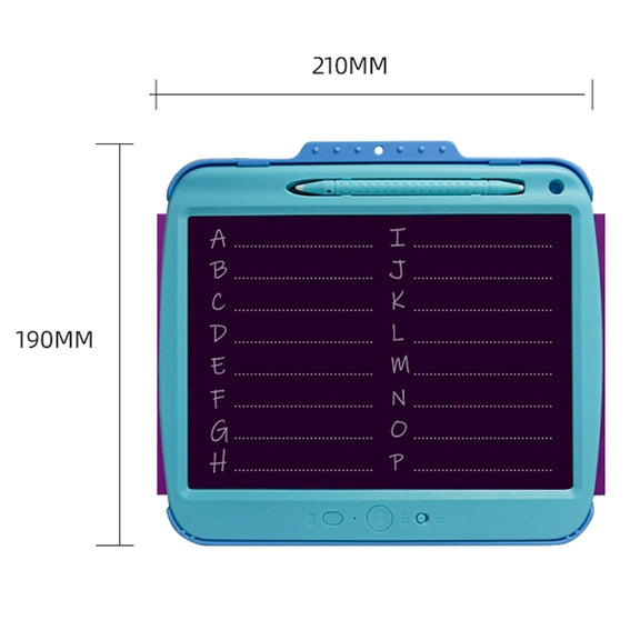 9 Inch Charging LCD Copy Writing Panel Transparent Electronic Writing Board, Specification: Monochrome Lines (Pink)