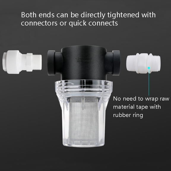 Water Pipe Front Plastic Filter Garden Irrigation Water Purifier, Specification: 4 Points Interface 40 Mesh