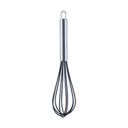 Silicone Egg Beater Home Egg Mixer Kitchen Gadgets Cream Baking Tools, Colour: 10 inch Black