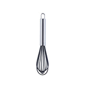 Silicone Egg Beater Home Egg Mixer Kitchen Gadgets Cream Baking Tools, Colour: 8 inch Black