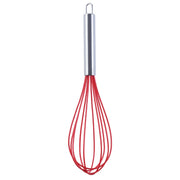 Silicone Egg Beater Home Egg Mixer Kitchen Gadgets Cream Baking Tools, Colour: 12 inch Red