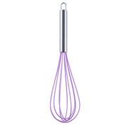 Silicone Egg Beater Home Egg Mixer Kitchen Gadgets Cream Baking Tools, Colour: 12 inch Purple