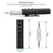H-139 3.5mm Lavalier Bluetooth Audio Receiver with Metal Adapter(Red)