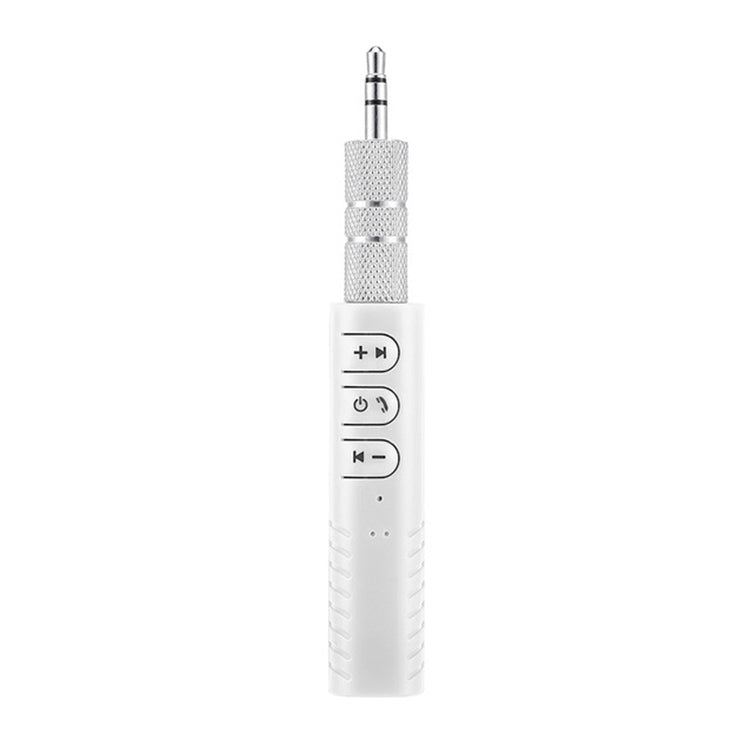 H-139 3.5mm Lavalier Bluetooth Audio Receiver with Metal Adapter(White)