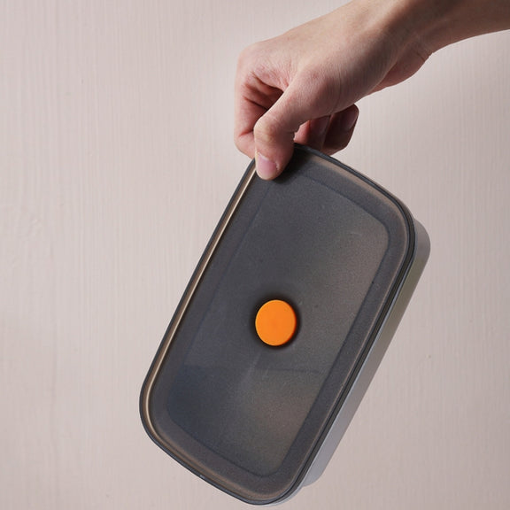 Refrigerator Fruit Fresh-Keeping Box 304 Stainless Steel Sealed Lunch Box, Capacity: 450ml