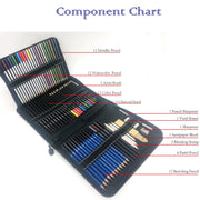 72 in 1 Sketch Pencil Color Lead Set Student Hand-Painted Art Color Pencil