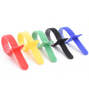 60 PCS T-Shaped Cable Organizer Belt Nylon Winder Buckle, Length: 20cm(Color Random Delivery)