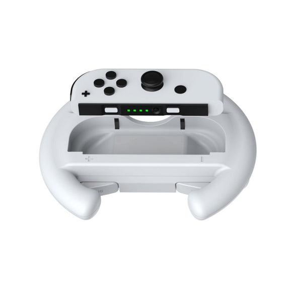 DOBE Left And Right Handle Steering Wheel For Switch OLED / Switch, Specification： Red + Blue（2PCS/Pack）