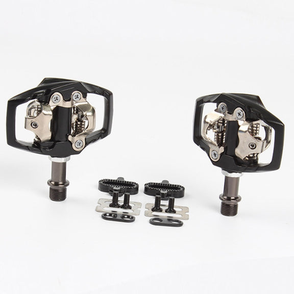 PD-M8020 Mountain Bike Bicycle Self-Locking Pedal With Buckle(Black)