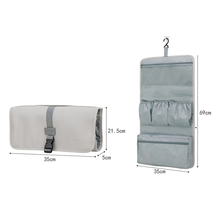 Baona BN-DS004 PU Leather Portable Storage Bag For Dyson Hair Curler(Grey)