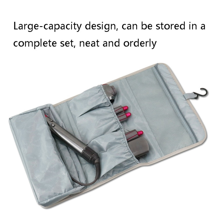 Baona BN-DS004 PU Leather Portable Storage Bag For Dyson Hair Curler(Black)