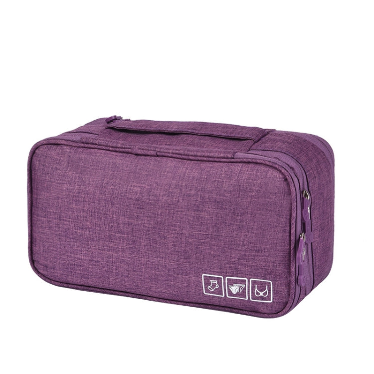 Travel Water-resistant Storage Bag Underwear Storage Finishing Bag(Violet)
