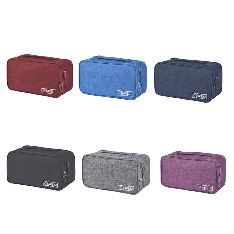 Travel Water-resistant Storage Bag Underwear Storage Finishing Bag(Violet)