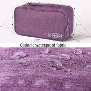 Travel Water-resistant Storage Bag Underwear Storage Finishing Bag(Violet)