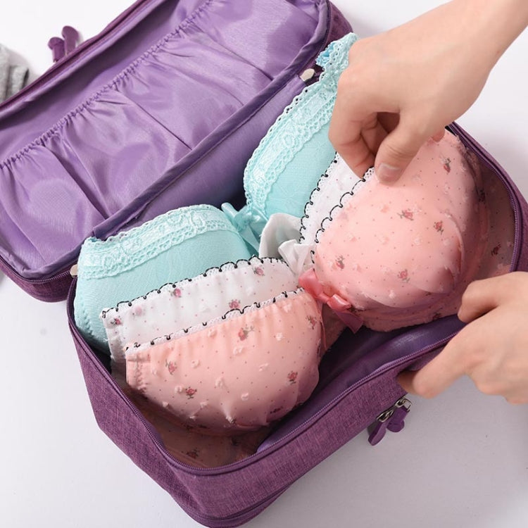 Travel Water-resistant Storage Bag Underwear Storage Finishing Bag(Violet)