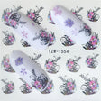 10 PCS Summer Colorful Nail Sticker Water Transfer Nail Decorations(YZW-1554) - Nail Stickers by PMC TechLife | Online Shopping South Africa | PMC TechLife