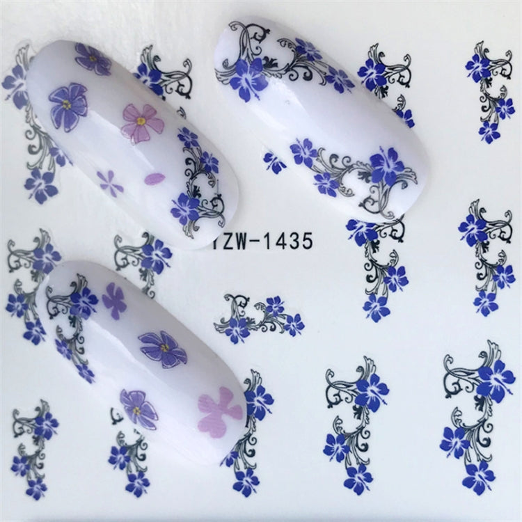 10 PCS Summer Colorful Nail Sticker Water Transfer Nail Decorations(YZW-1554)