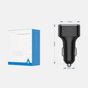Three USB Ports Car Fast Charging Charger For Huawei/For OPPO/VIVO/OnePlus And Other Flash Charging, Model: GT680 Gray