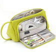 Angoo Student Large-Capacity Stationery Bag Portable Gift Cosmetic Bag(Grass Green  Corduroy) - Pen Holder by Angoo | Online Shopping South Africa | PMC TechLife | Buy Now Pay Later Mobicred