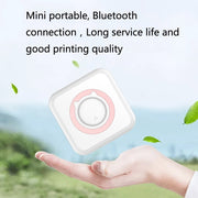 Convenient Pocket Mini Printer Student Wrong Question Thermal Bluetooth Mobile Phone Photo Data Note Printer(Pink)