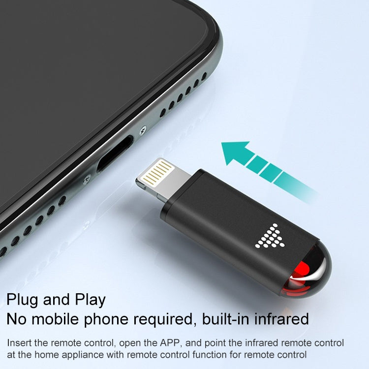 R09 Mobile Phone Intelligent Remote Control Infrared Mobile Phone Remote Control, Interface: 8 Pin (Cyan)