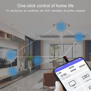 R09 Mobile Phone Intelligent Remote Control Infrared Mobile Phone Remote Control, Interface: 8 Pin (Cyan)