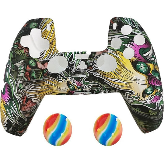 2 PCS PS5 Gamepad Silicone Protective Cover(6+ Hats)