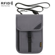 1062 Travel Passport Bag RFID Multi-Function Document Holder Hanging Neck Ticket Protective Case(Gray) - Antimagnetic RFID Package by PMC TechLife | Online Shopping South Africa | PMC TechLife | Buy Now Pay Later Mobicred