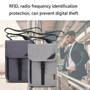 1062 Travel Passport Bag RFID Multi-Function Document Holder Hanging Neck Ticket Protective Case(Purple)
