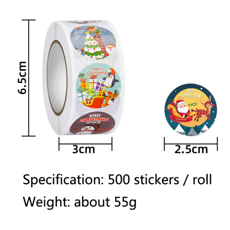 Christmas Gift Sticker Decoration Label Sealing Sticker(HA048)